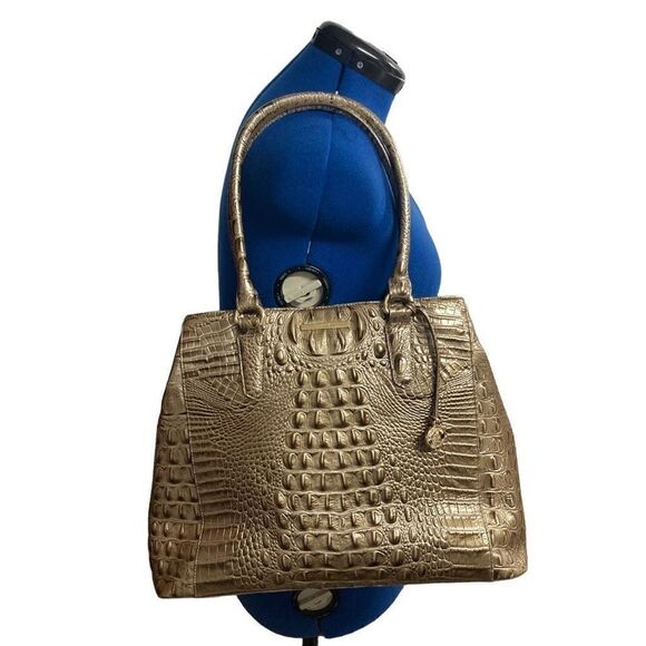 BRAHMIN  Joan Women’s Large 15X6.5X11 Golden Tan - Picture 1 of 10